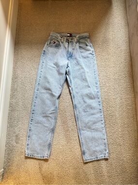 Tommy Hilfiger Light Blue High-Rise Straight Jeans